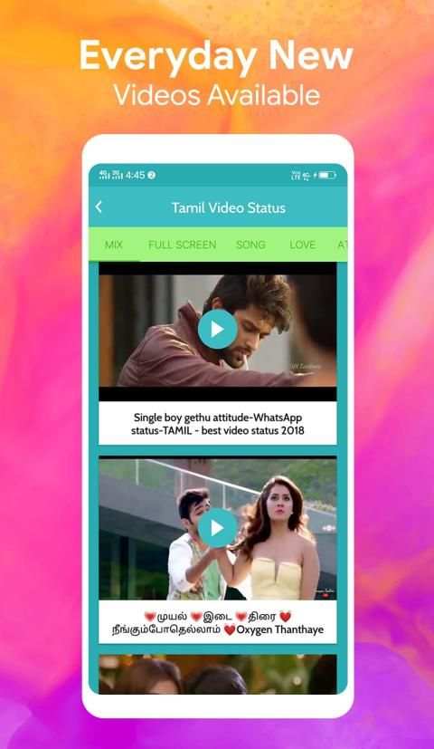 Tamil Video Status For What Apps screenshot 1