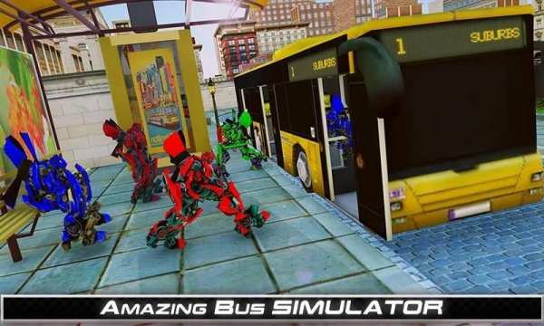 Robot Bus game - Robot Passenger Bus Simulator screenshot 7