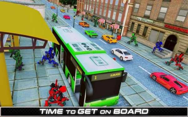 Robot Bus game - Robot Passenger Bus Simulator screenshot 2
