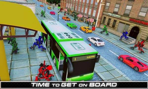Robot Bus game - Robot Passenger Bus Simulator screenshot 6