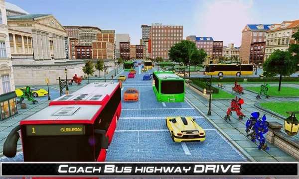 Robot Bus game - Robot Passenger Bus Simulator screenshot 8