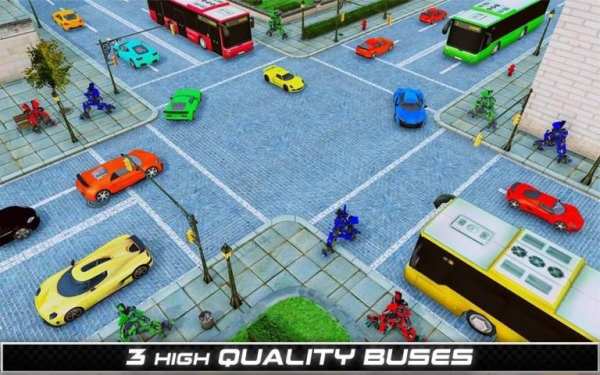 Robot Bus game - Robot Passenger Bus Simulator screenshot 1