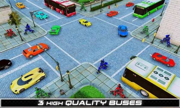 Robot Bus game - Robot Passenger Bus Simulator screenshot 5