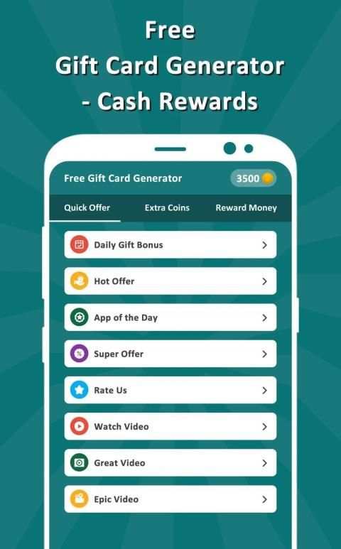 Free Gift Card Generator - Cash Rewards screenshot 3