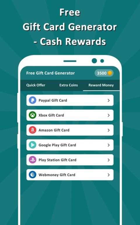 Free Gift Card Generator - Cash Rewards screenshot 2