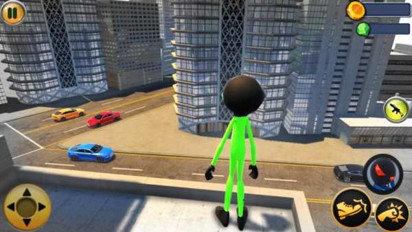 Superspeed Stickman Green Rope Hero: Crime City स्क्रीनशॉट 20