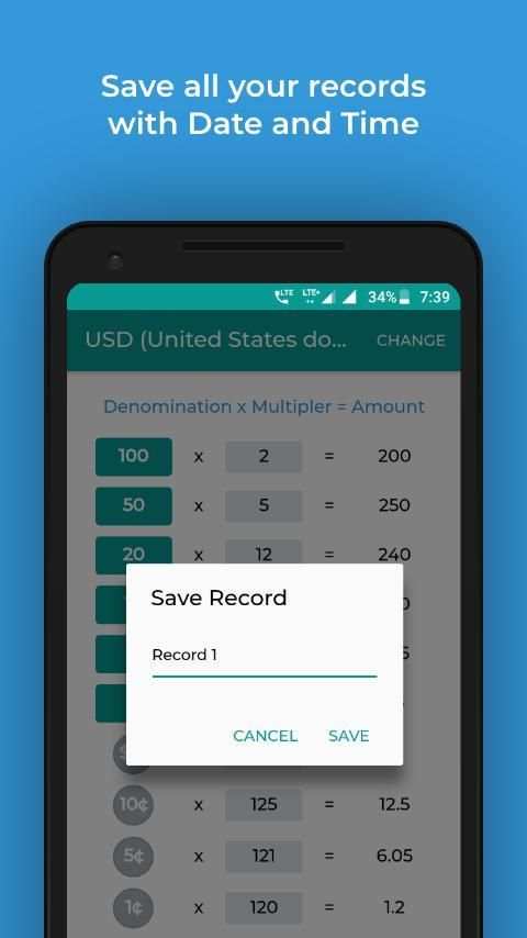 Cash Calculator - The most Simple Money Counter screenshot 5