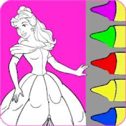 Princess Coloring- Beautiful and Full Color Pen icon