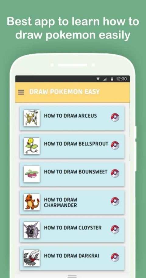 How to Draw Pokémons Step by Step Offline screenshot 8