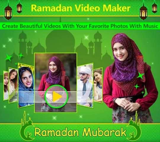 Ramadan Mubarak Video Maker - Ramzan Wishes screenshot 1