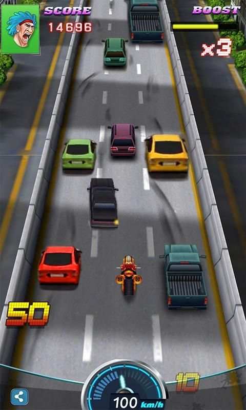 Moto racing - Traffic race 3D स्क्रीनशॉट 2