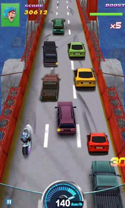 Moto racing - Traffic race 3D स्क्रीनशॉट 1