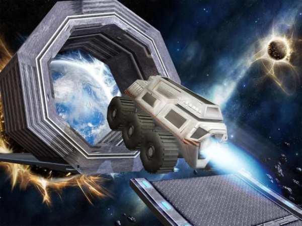 Jet Car Stunt Zone in space 3D स्क्रीनशॉट 14