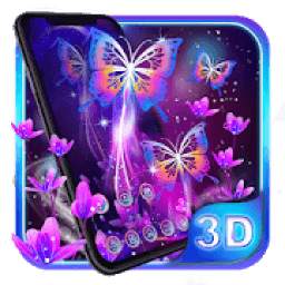 Live Neon Butterfly Launcher Theme HD Wallpapers