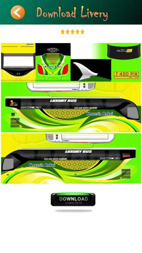 Livery Bus SHD Jetbus 3 screenshot 3