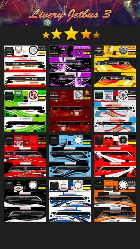 Livery Bus Harapan Jaya Jetbus 3 screenshot 5