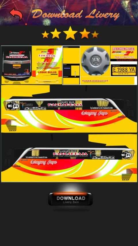 Livery Bus Harapan Jaya Jetbus 3 screenshot 3