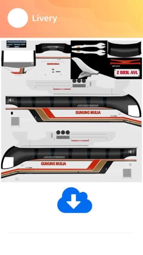 Livery Bus Gunung Harta XHD screenshot 3