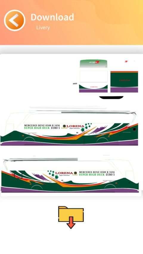 Livery Bus SHD Lorena screenshot 5
