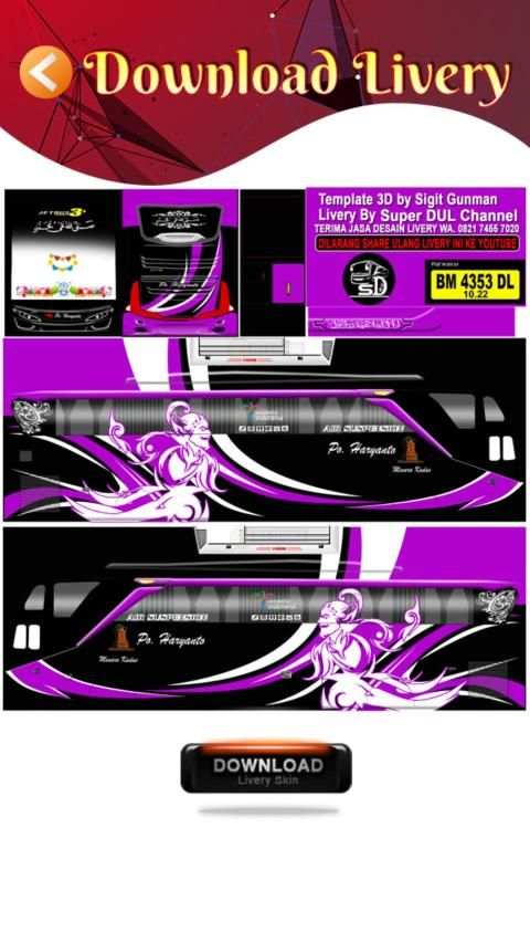 Livery Bus PO Haryanto Jetbus 3 screenshot 1
