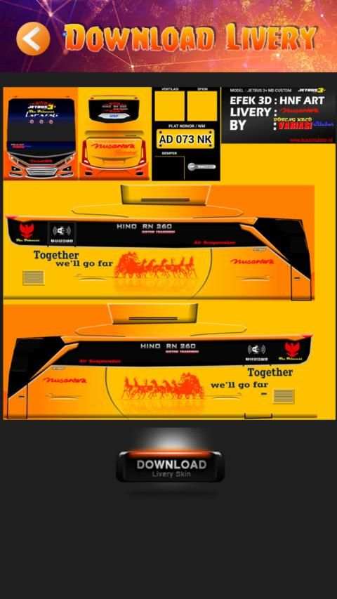Livery Bus Jetbus 3 screenshot 1