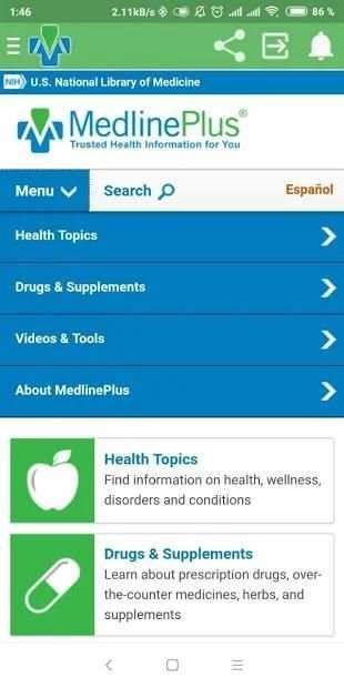 Medlineplus App screenshot 4