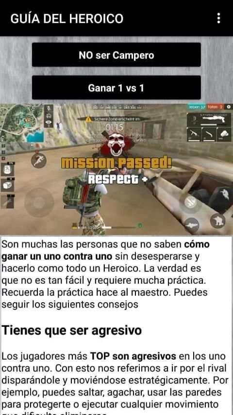 Free Fire: Guía del Heroico screenshot 4