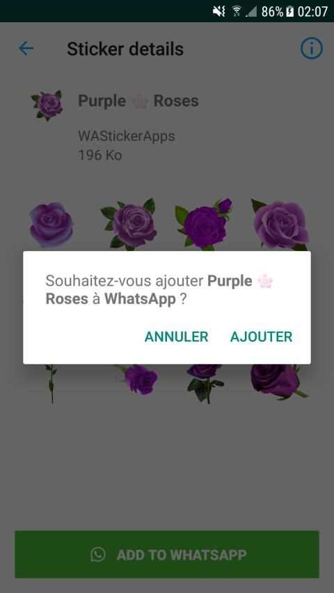 WAStickerApps - Flowers * Roses screenshot 4