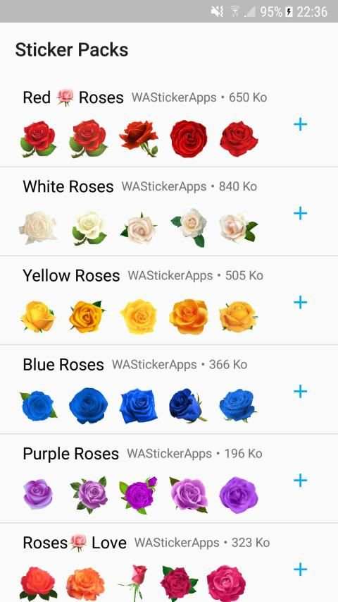 WAStickerApps - Flowers * Roses screenshot 1