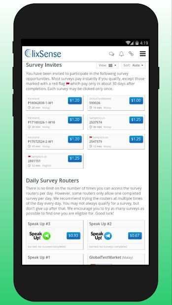 ClixSense Earn Money स्क्रीनशॉट 2