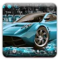 Water Stealth Sci-fi Sports Car Keyboard logo