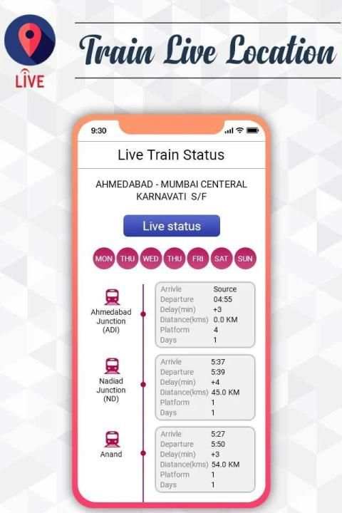 Indian Railway Live Train Running Status : PNR स्क्रीनशॉट 3