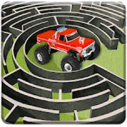 Monster Truck Maze Path Finder: 3D Adventure Game