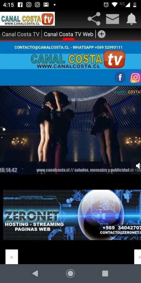 Canal Costa tv Chile screenshot 2