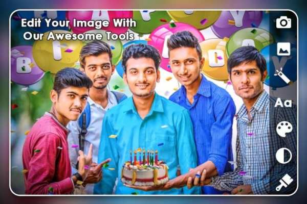 Birthday Photo Editor स्क्रीनशॉट 2