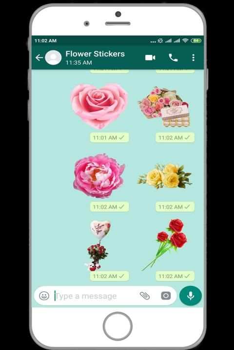 WAStickerApps - Flower Stickers For Whatsapp msngr screenshot 4