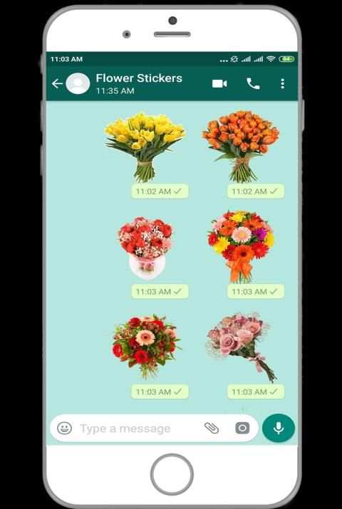 WAStickerApps - Flower Stickers For Whatsapp msngr screenshot 5