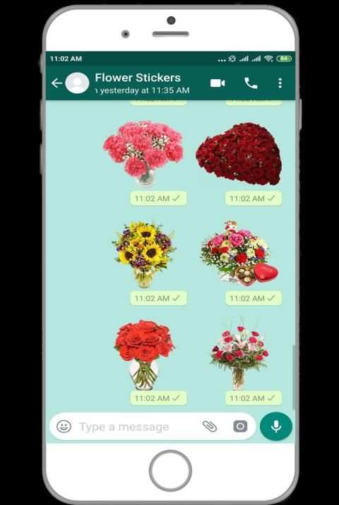 WAStickerApps - Flower Stickers For Whatsapp msngr screenshot 1
