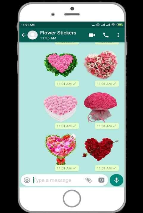 WAStickerApps - Flower Stickers For Whatsapp msngr screenshot 6