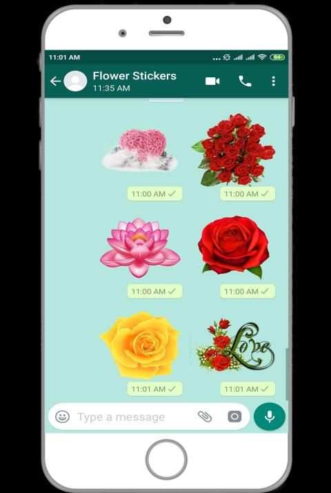 WAStickerApps - Flower Stickers For Whatsapp msngr screenshot 2