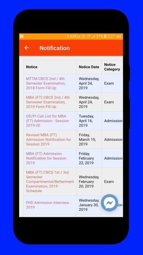 Dibrugarh University screenshot 2