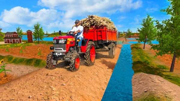 Tractor Pull & Farming Duty Game 2019 स्क्रीनशॉट 2