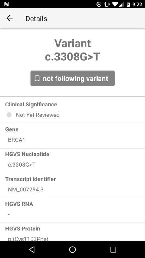 BRCA Exchange स्क्रीनशॉट 4