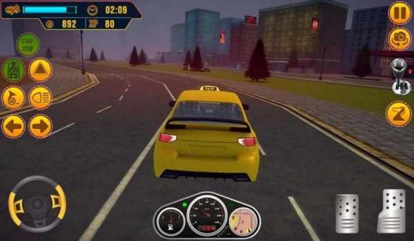 Christmas Taxi Driving Simulator screenshot 3