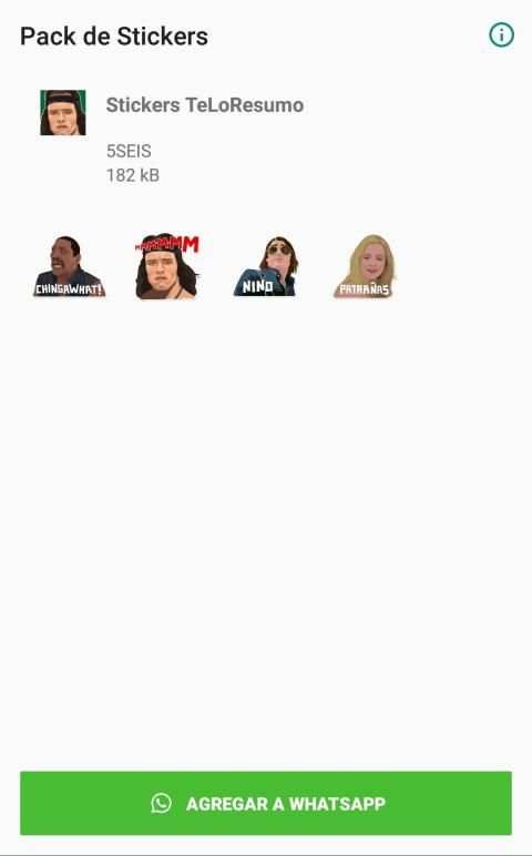 Stickers Teloresumo para WhatsApp screenshot 3