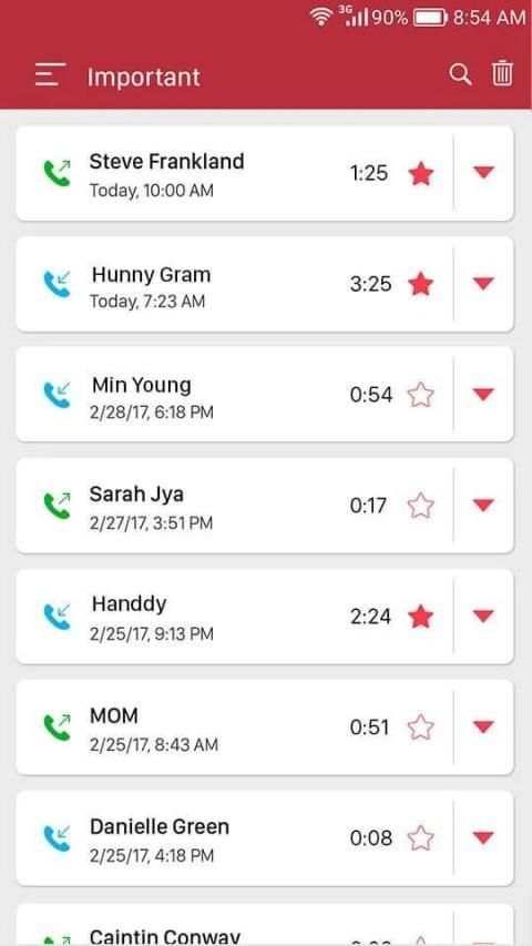 HD call recording app - automatic call recorder screenshot 3