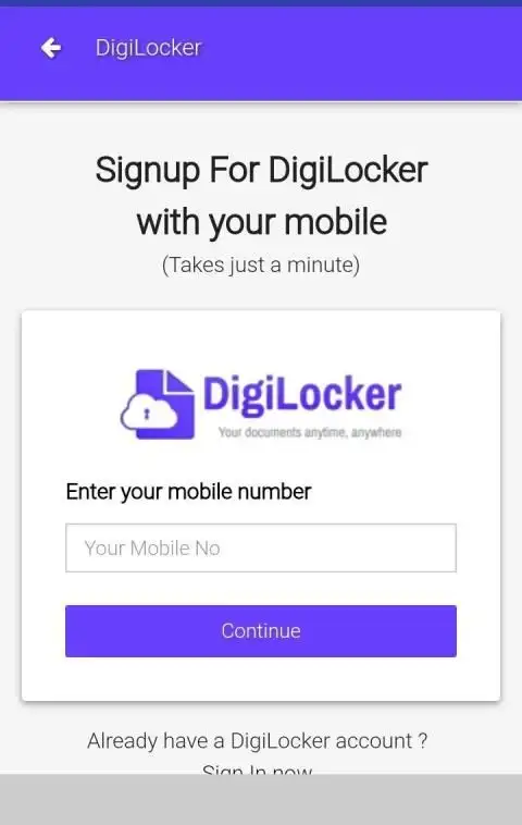 DigiLocker-(Digital Locker) screenshot 2