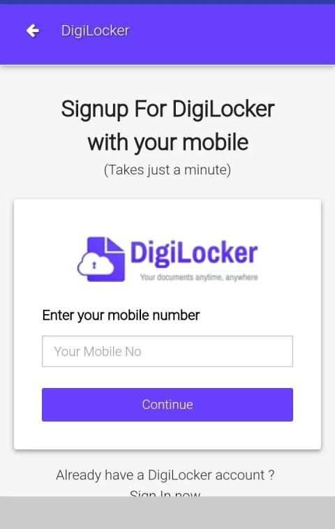 DigiLocker-(Digital Locker) screenshot 2