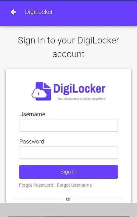 DigiLocker-(Digital Locker) screenshot 1