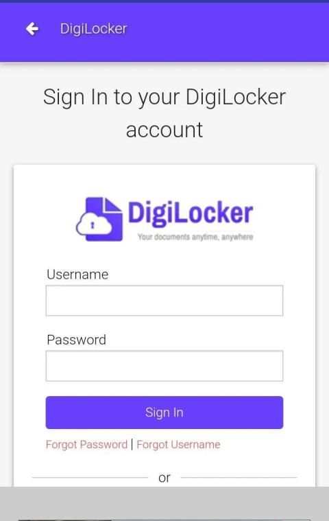 DigiLocker-(Digital Locker) screenshot 1